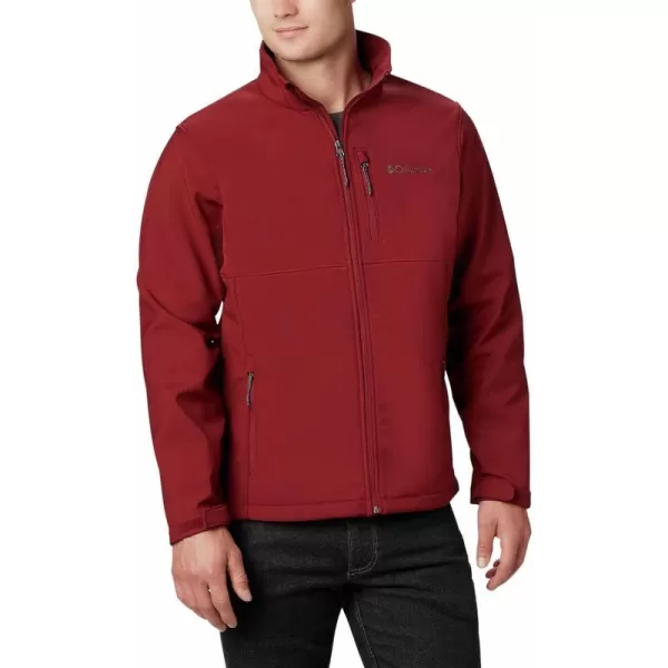 Columbia Mens Ascender Softshell Frontzip JacketRed Jasper