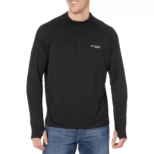 Columbia Mens Endless Trail 12 Zip Mesh Long SleeveBlack