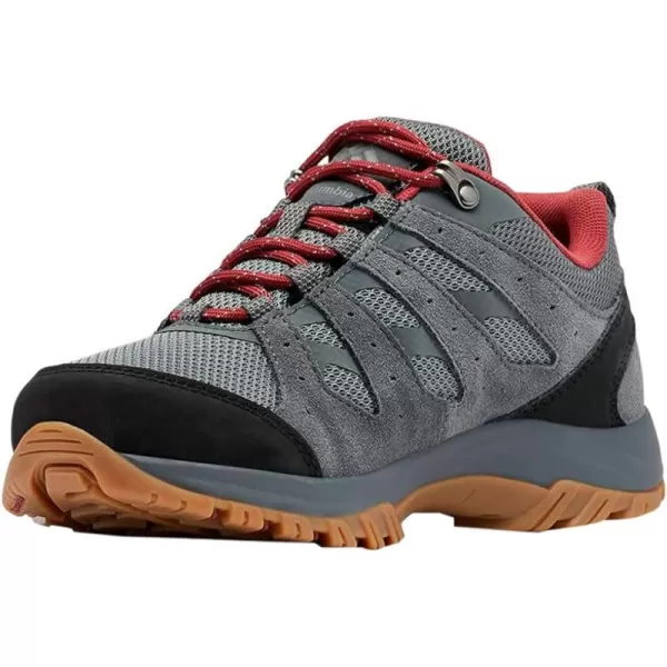 Columbia Mens Redmond Iii Waterproof Hiking ShoeTi Grey SteelMarsala Red