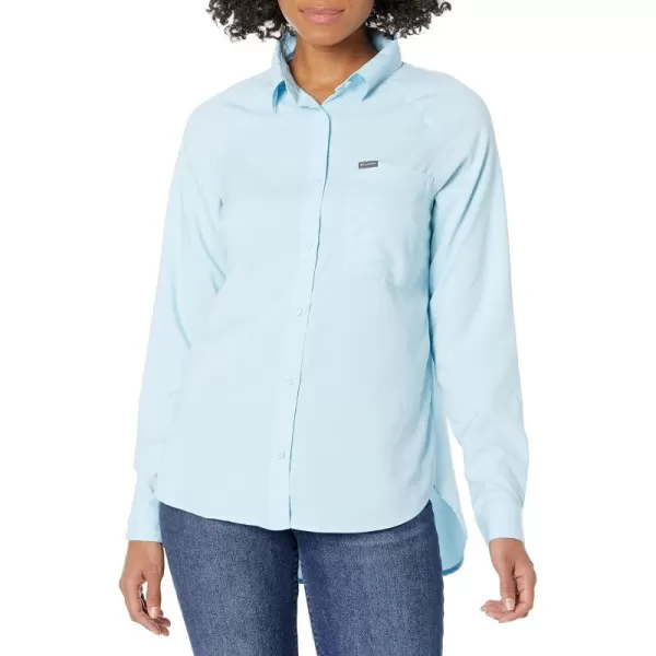 Columbia Womens Anytime Lite Long Sleeve ShirtSpring Blue