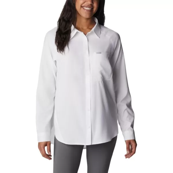 Columbia Womens Anytime Lite Long Sleeve ShirtWhite