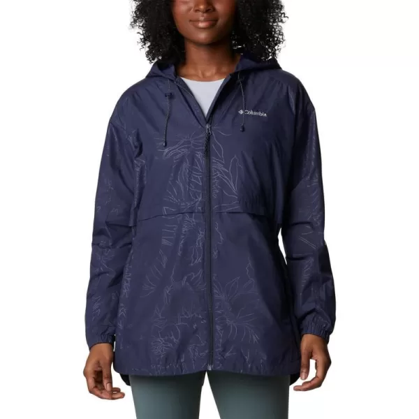 Columbia Womens Auroras Wake Iii JacketNocturnal Leafy Lines Emboss