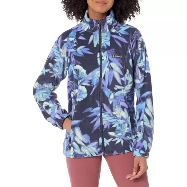 Columbia Womens Benton Springs Printed Full ZipNocturnalWisterian