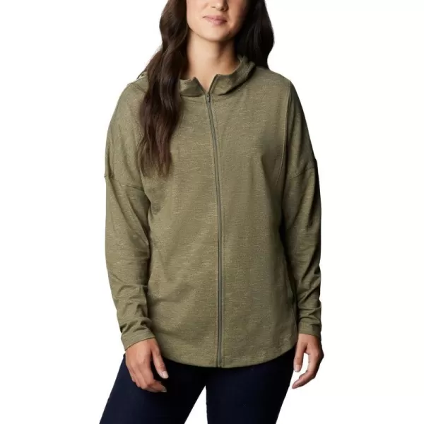 Columbia Womens Cades Cove Full ZipStone Green