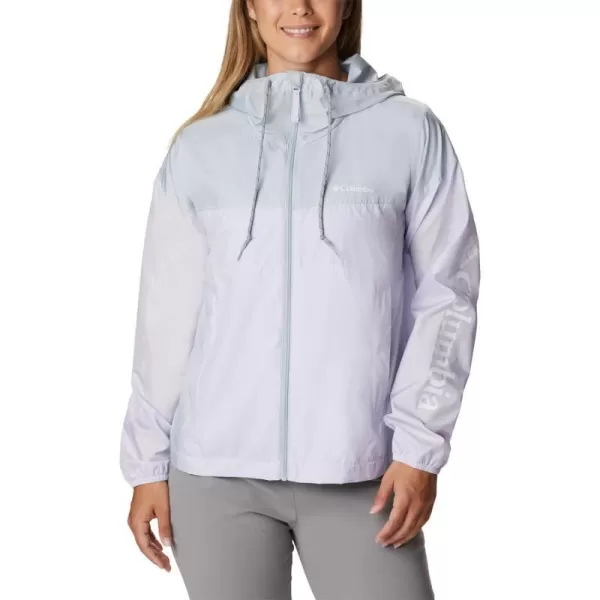 Columbia Womens Flash Challenger Novelty WindbreakerPurple TintCirrus Grey