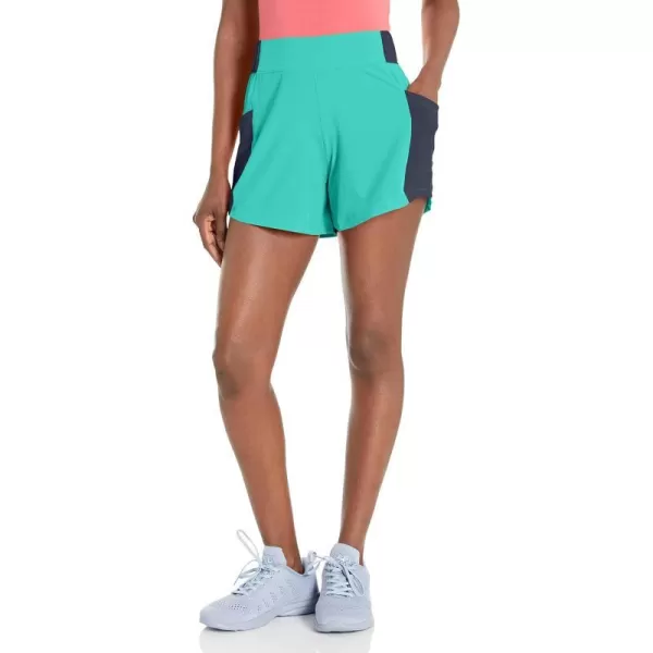 Columbia Womens Hike Colorblock ShortBright Aqua