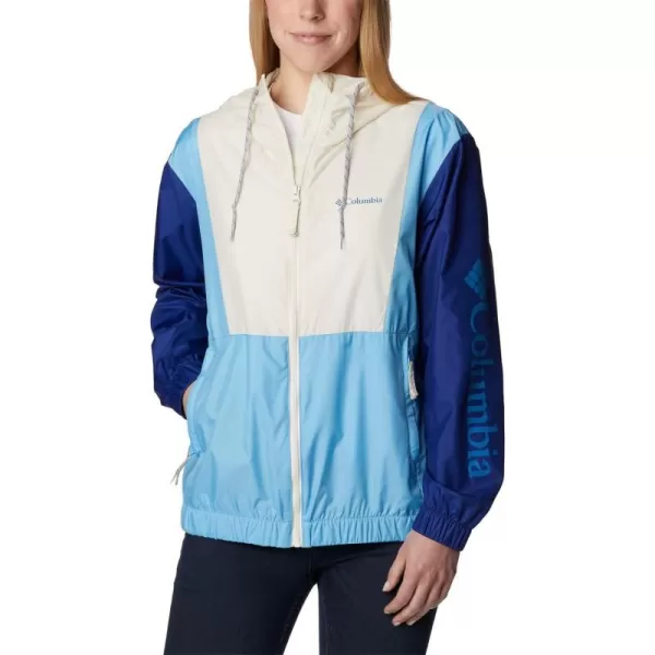 Columbia Womens Lily Basin JacketChalkDark SapphireVista Blue