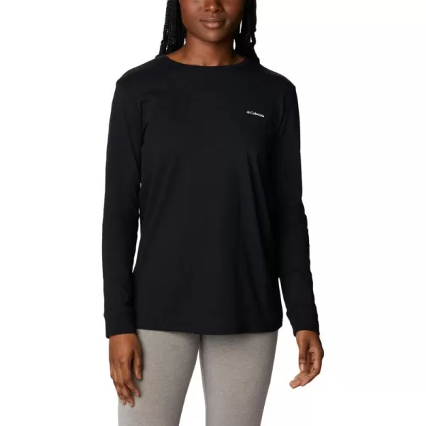 Columbia Womens North Cascades Back Graphic Long Sleeve TeeBlackOutdoor Park