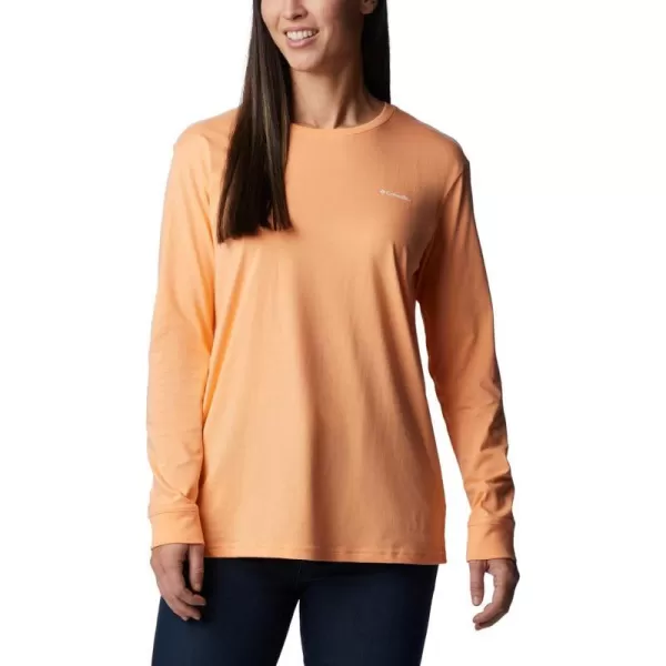 Columbia Womens North Cascades Back Graphic Long Sleeve TeePeachBoundless Graphic