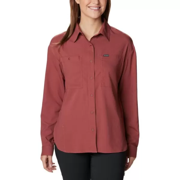 Columbia Womens Silver Ridge Utility Long Sleeve ShirtBeetroot