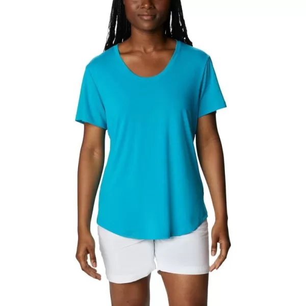 Columbia Womens Slack Water Knit Tee IiOcean Teal