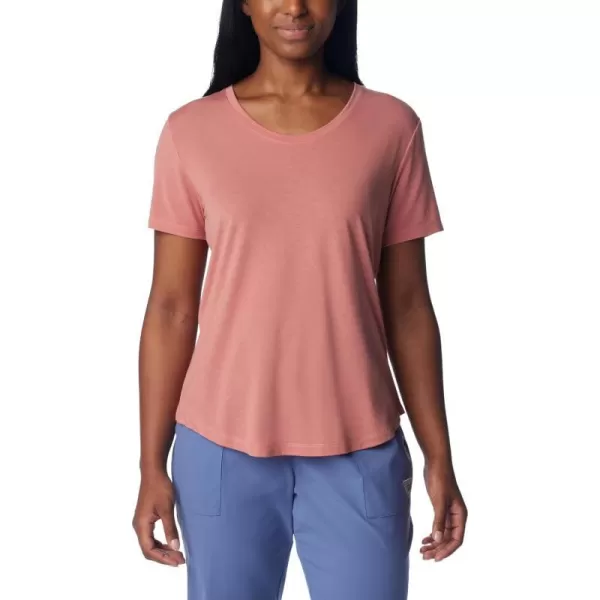 Columbia Womens Slack Water Knit Tee IiSandalwood Pink