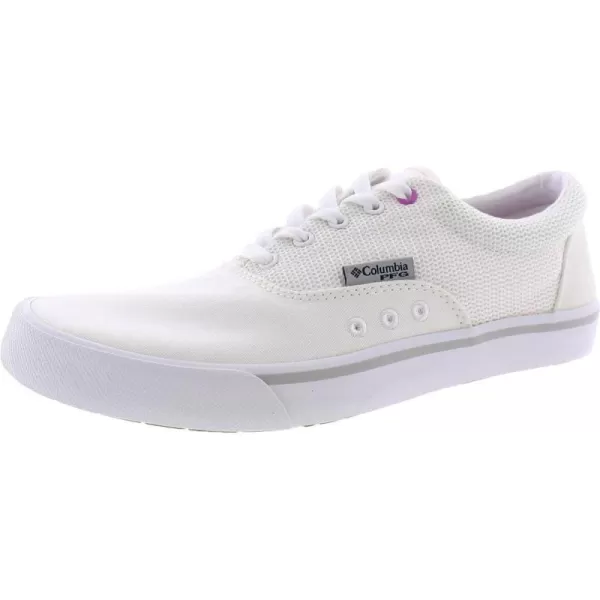 Columbia Womens Slack Water PFG Lace Boat ShoeWhiteFoxglove