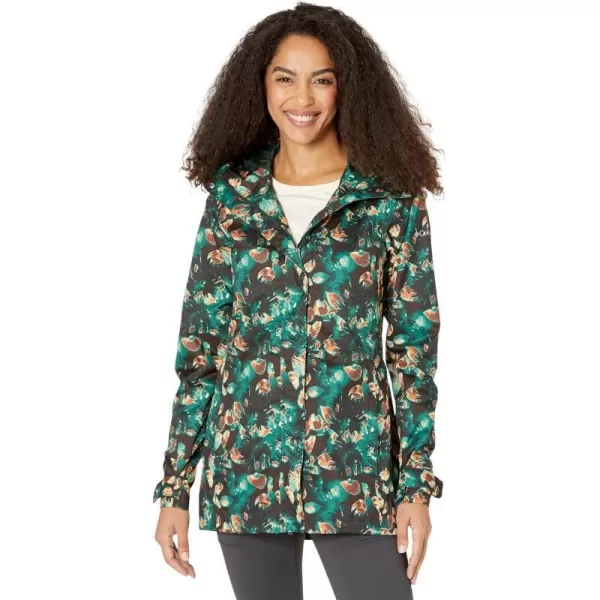 Columbia Womens Splash a Little Ii JacketSpruce Solarized Print