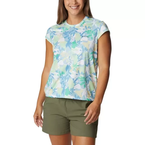 Columbia Womens Summerdry Short Sleeve Printed TeeKey WestFloriated