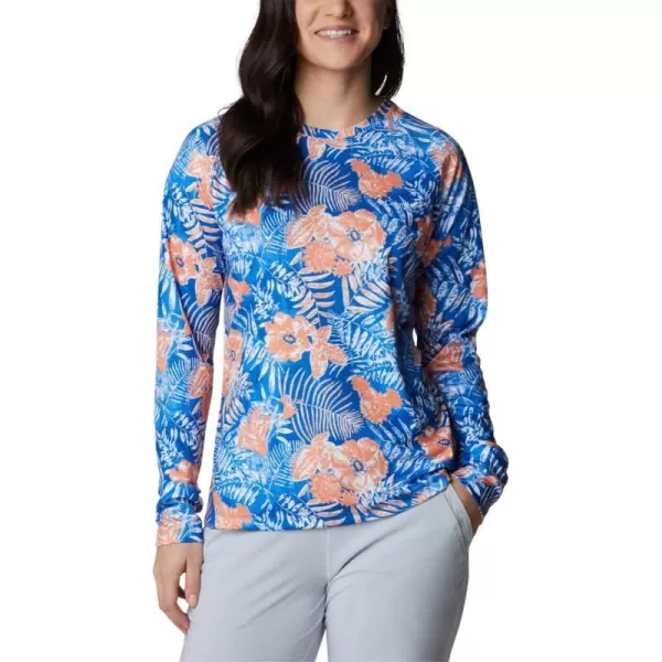 Harbor Blue Batik Floral Print