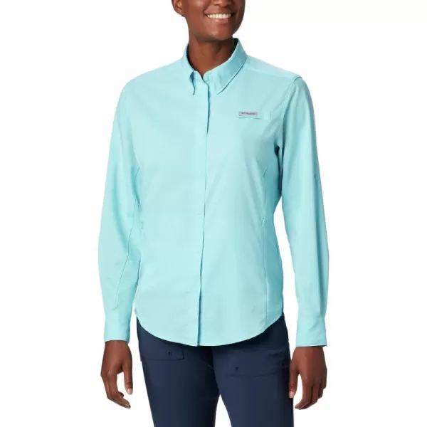 Columbia Womens Tamiami Ii Long Sleeve ShirtClear Blue