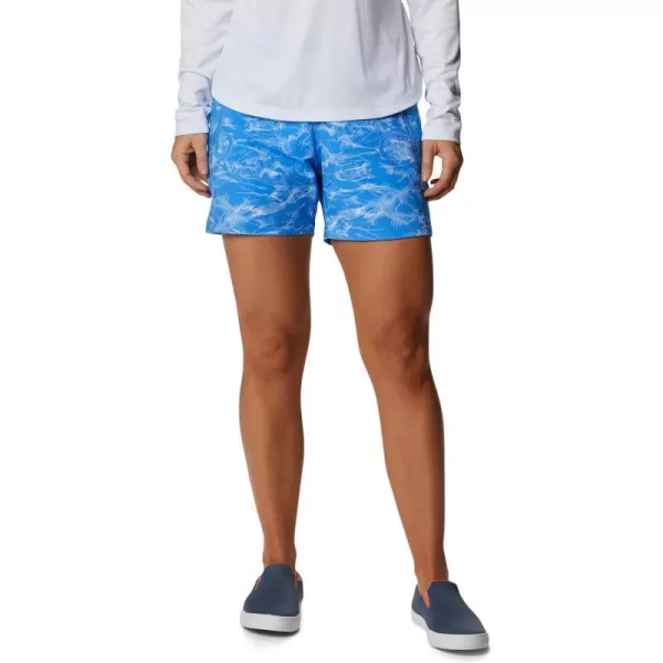 Columbia Womens Tidal Ii ShortHarbor Blue Contour Fish