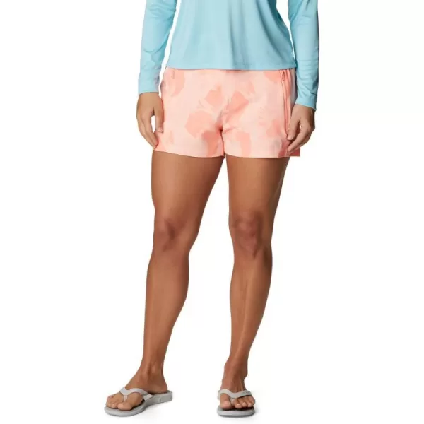 Columbia Womens Tidal Ii ShortTiki PinkAuroras Print