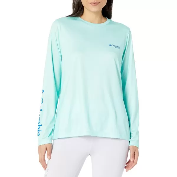 Columbia Womens Tidal Tee PFG Palapa Palms Long SleeveGulf StreamPalapa Palms