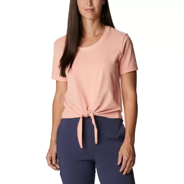 Columbia Womens Trek Ss TeeCoral Reef Heather