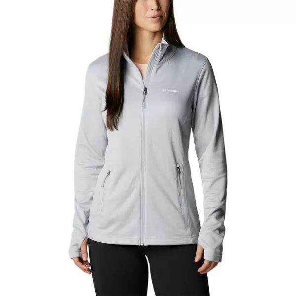 Columbia Womens W Park View Grid Fleece Full ZipCirrus GreyHeather