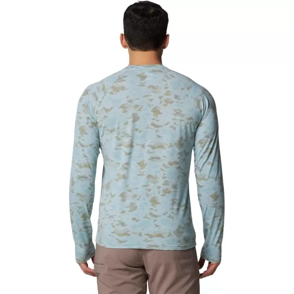 Columbia Mens PFG Uncharted Long SleeveCrushed Blue Uncharted Waters