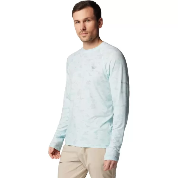 Columbia Mens PFG Uncharted Long SleeveIcy Morn Uncharted Waters