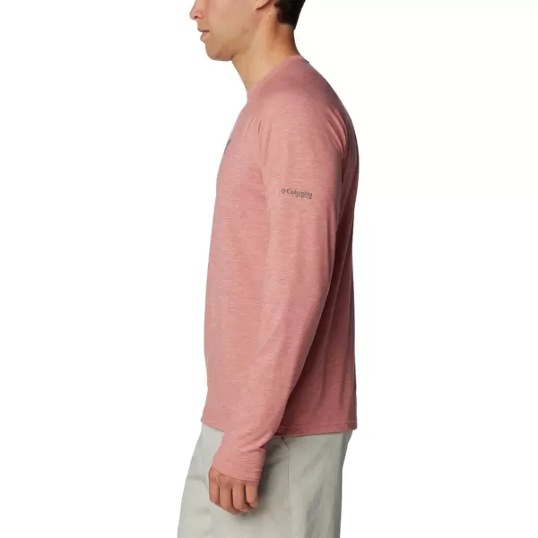 Columbia Mens PFG Uncharted Long SleeveSandalwood Pink Heather