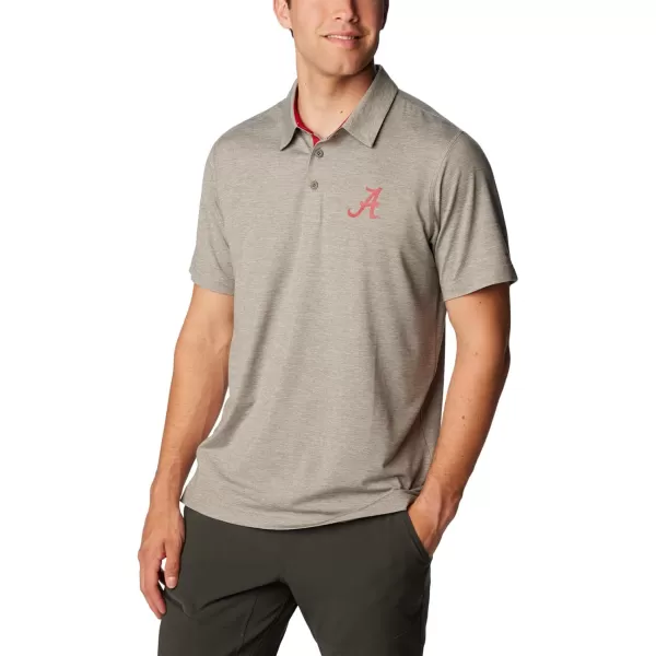 Columbia Mens Tech Trail PoloAla  Charcoal