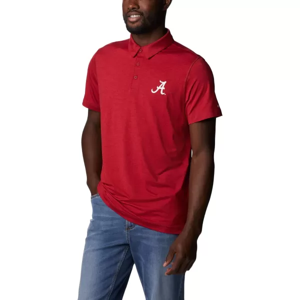 Columbia Mens Tech Trail PoloAla  Red Velvet