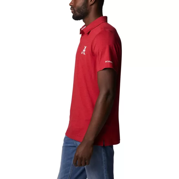 Columbia Mens Tech Trail PoloAla  Red Velvet