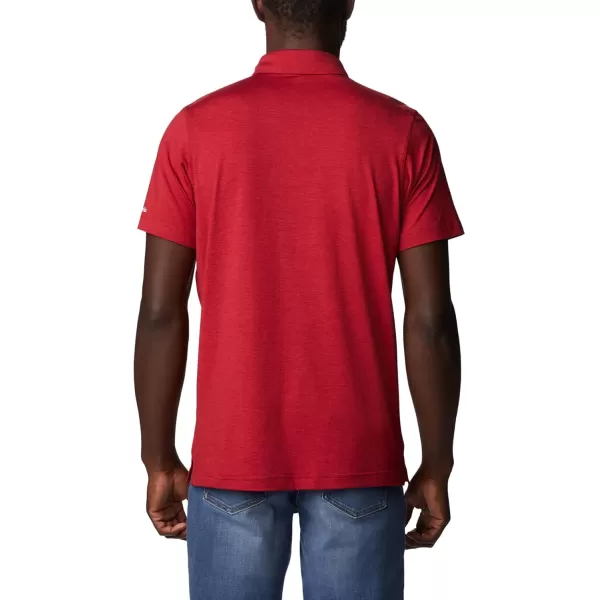 Columbia Mens Tech Trail PoloAla  Red Velvet