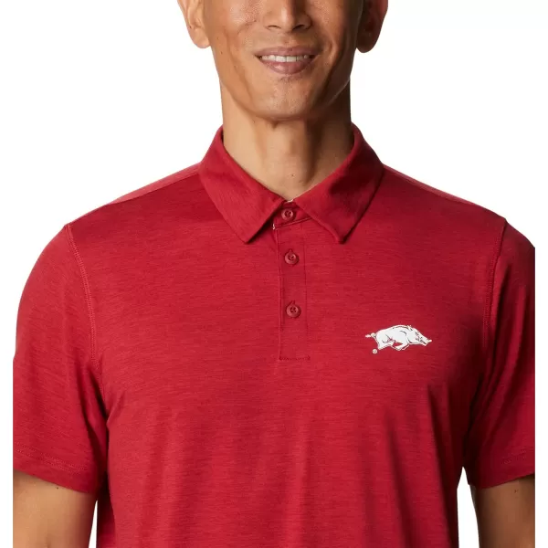 Columbia Mens Tech Trail PoloArk  Red Velvet