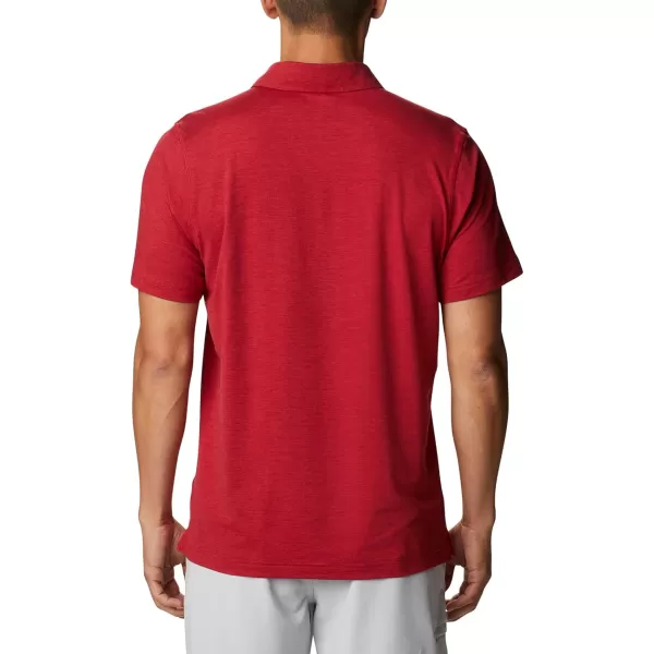 Columbia Mens Tech Trail PoloArk  Red Velvet