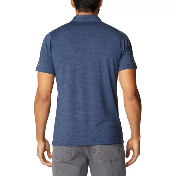 Columbia Mens Tech Trail PoloAub  Collegiate Navy