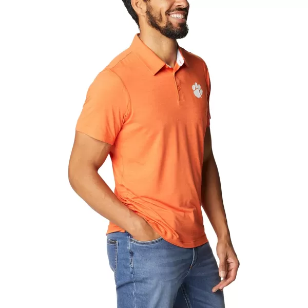 Columbia Mens Tech Trail PoloCle  Spark Orange