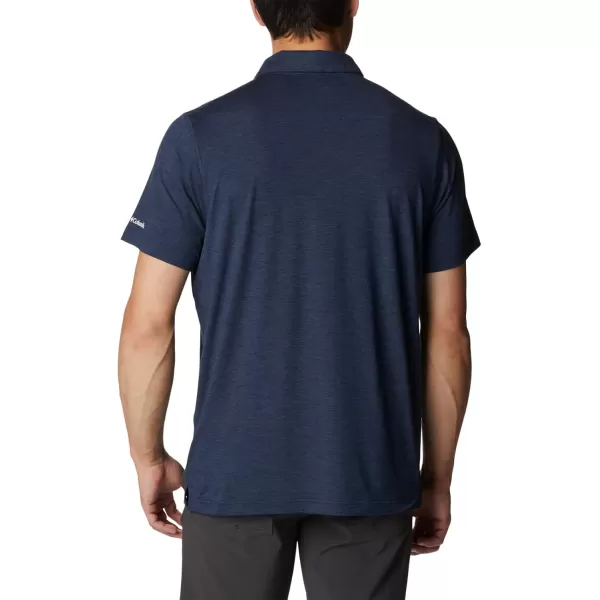 Columbia Mens Tech Trail PoloDc  Collegiate Navy