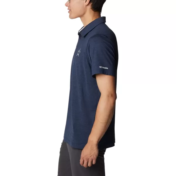 Columbia Mens Tech Trail PoloDc  Collegiate Navy