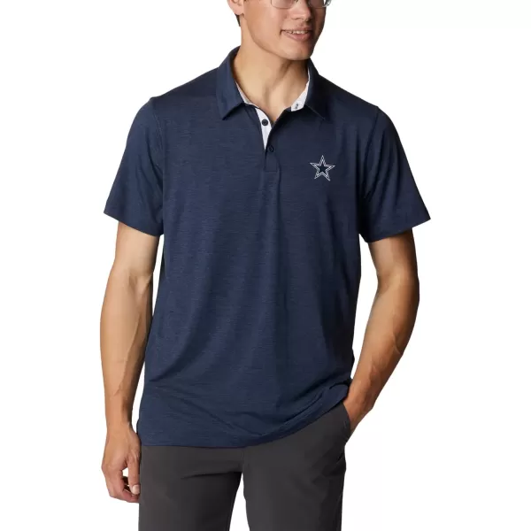 Columbia Mens Tech Trail PoloDc  Collegiate Navy