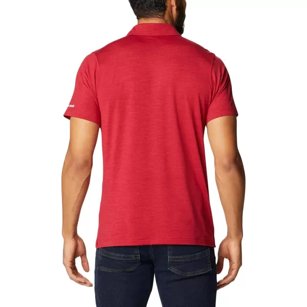 Columbia Mens Tech Trail PoloOk  Red Velvet