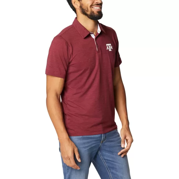 Columbia Mens Tech Trail PoloTam  Deep Maroon