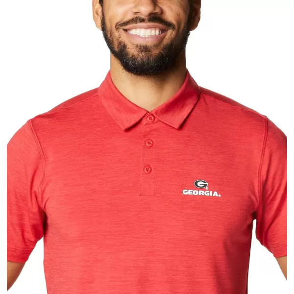 Columbia Mens Tech Trail PoloUga  Bright Red