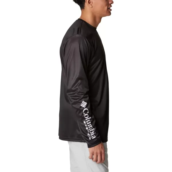 Columbia Mens Terminal Tackle PFG Statetriot Long SleeveBlack  White Tx