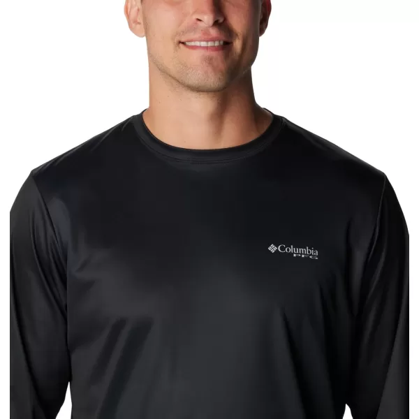 Columbia Mens Terminal Tackle PFG Statetriot Long SleeveBlackGraphite Fl