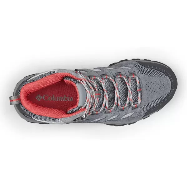 Columbia Womens Crestwood Mid Waterproof Hiking Shoe2024 GraphiteDaredevil