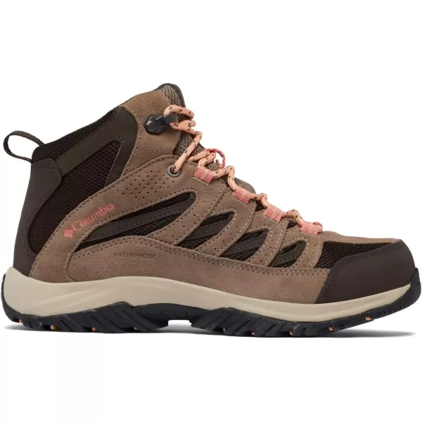 Columbia Womens Crestwood Mid Waterproof Hiking ShoeCordovanMud