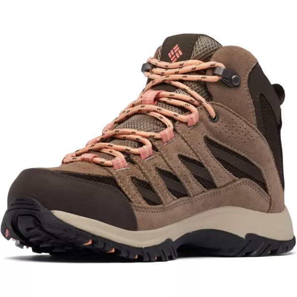 Columbia Womens Crestwood Mid Waterproof Hiking ShoeCordovanMud