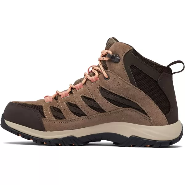 Columbia Womens Crestwood Mid Waterproof Hiking ShoeCordovanMud