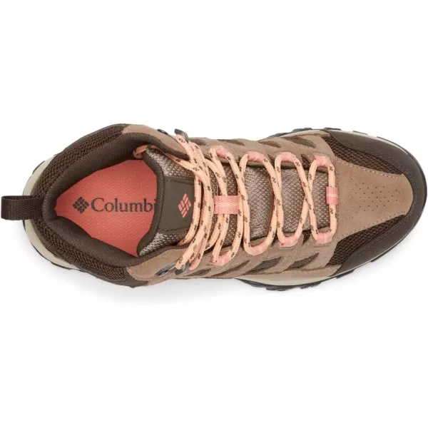 Columbia Womens Crestwood Mid Waterproof Hiking ShoeCordovanMud